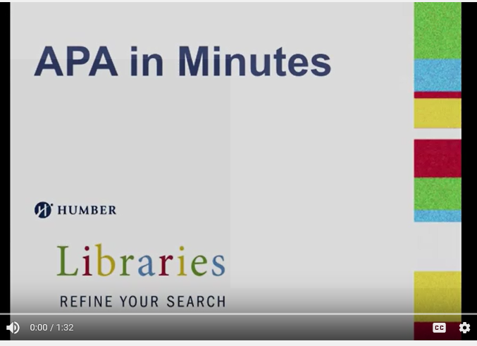APA in minutes video screen capture
