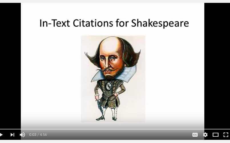 MLA IN Text Citations
