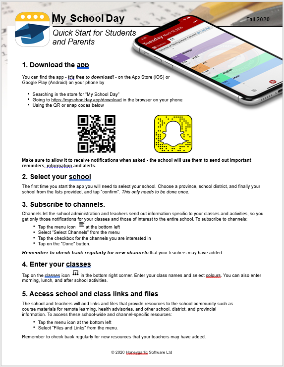 My School Day App​​​​ Poster